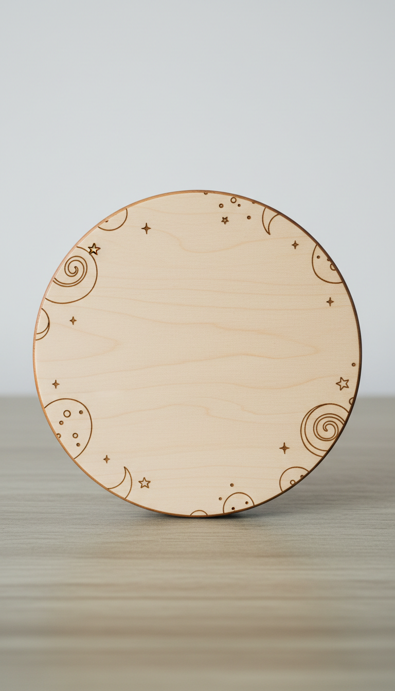 Baby Milestone Board in Maple