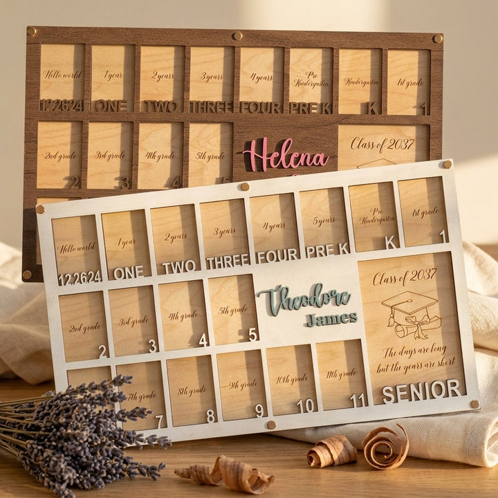 Personalized Newborn to Graduation Photo Frame